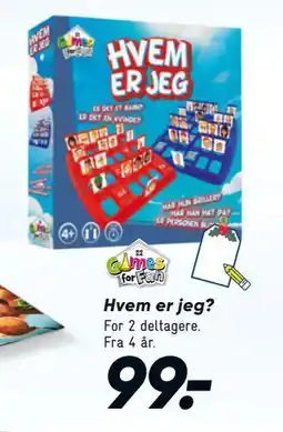 Bilka Hvem er jeg?, DKK 99 tilbud
