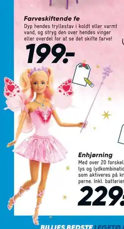 Bilka Farveskiftende fe, DKK 199 tilbud