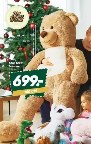Stor blød bamse, DKK 699