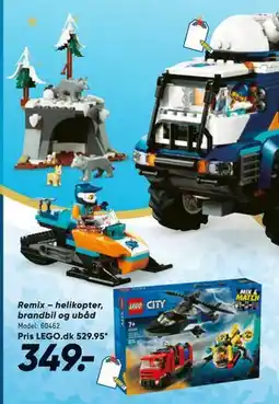 Bilka Remix – helikopter, brandbil og ubåd, DKK 349 tilbud