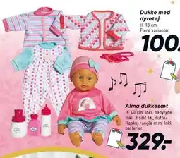 Bilka Alma dukkesæt, DKK 329 tilbud