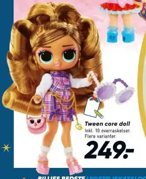 Bilka Tween core doll, DKK 249 tilbud