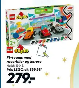 Bilka F1-teams med racerbiler og kørere, DKK 279 tilbud