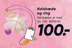 Bilka Halskæde og ring, DKK 100 tilbud