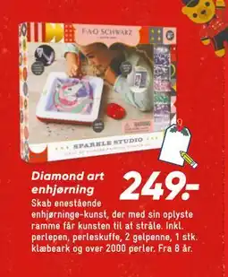 Bilka Diamond art enhjørning, DKK 249 tilbud