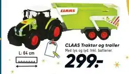 Bilka CLAAS Traktor og trailer, DKK 299 tilbud
