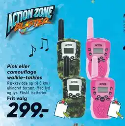 Bilka Pink eller camouflage walkie-talkies, DKK 299 tilbud
