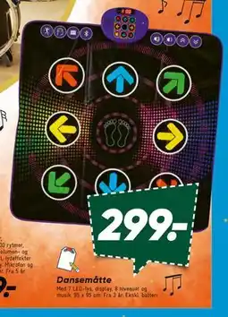 Bilka Dansemåtte, DKK 299 tilbud