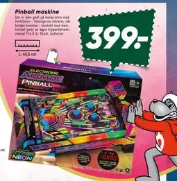 Bilka Pinball maskine, DKK 399 tilbud
