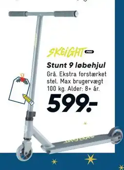 Bilka Stunt 9 løbehjul, DKK 599 tilbud