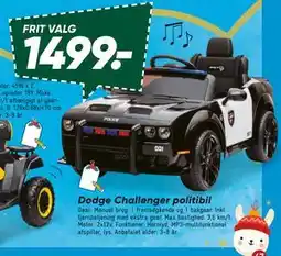Bilka Dodge Challenger politibil, DKK 149 tilbud