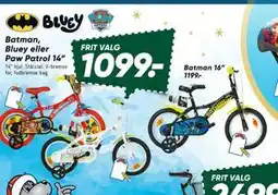 Bilka Batman, Bluey eller Paw Patrol 14”, DKK 1099 tilbud