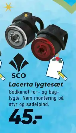 Bilka Lacerta lygtesæt, DKK 45 tilbud