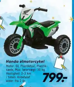 Bilka Honda elmotorcykel, DKK 799 tilbud