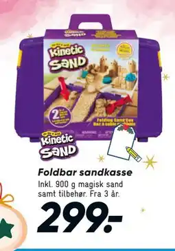 Bilka Foldbar sandkasse, DKK 299 tilbud