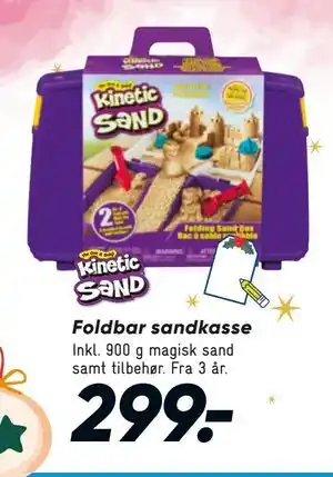 Bilka Foldbar sandkasse, DKK 299 tilbud