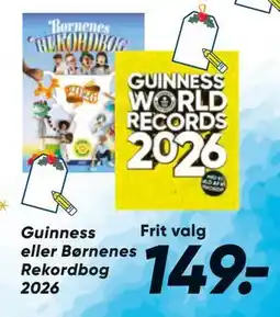 Bilka Guinness eller Børnenes Rekord bog 2026, DKK 149 tilbud