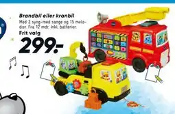 Bilka Brandbil eller kranbil, DKK 299 tilbud