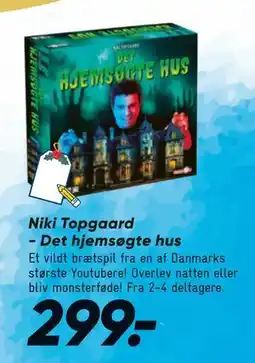Bilka Niki Topgaard - Det hjemsøgte hus, DKK 299 tilbud