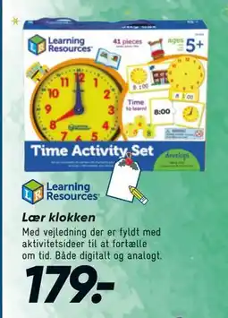 Bilka Lær klokken, DKK 179 tilbud