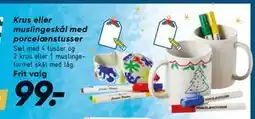 Bilka Krus eller muslingeskål med porcelænstusser, DKK 99 tilbud