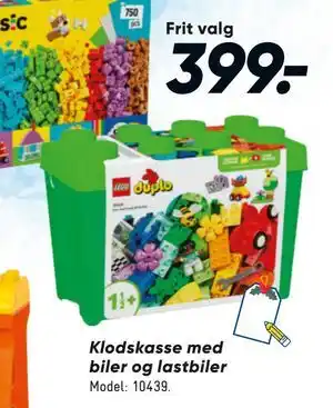 Bilka Klodskasse med biler og lastbiler, DKK 399 tilbud