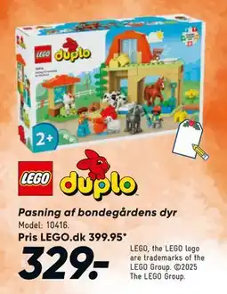 Bilka Pasning af bondegårdens dyr, DKK 329 tilbud