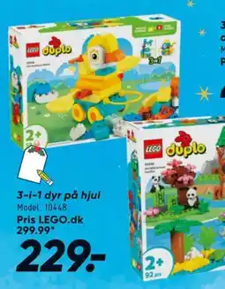 Bilka 3-i-1 dyr på hjul, DKK 229 tilbud