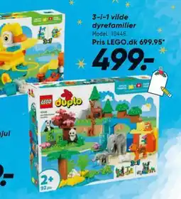 Bilka 3-i-1 vilde dyrefamilier, DKK 499 tilbud