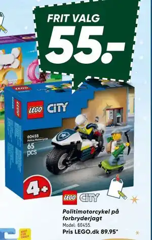 Bilka Politimotorcykel på forbryderjagt, DKK 55 tilbud