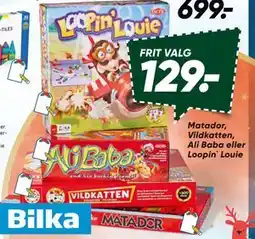 Bilka Matador, Vildkatten, Ali Baba eller Loopin` Louie, DKK 129 tilbud