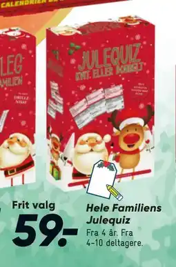 Bilka Hele Familiens Julequiz, DKK 59 tilbud