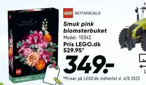 Bilka Smuk pink blomsterbuket, DKK 349 tilbud