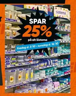 Bilka SPAR 25% på alt Sistema tilbud