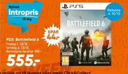 Bilka PS5: Battlefield 6, DKK 555 tilbud