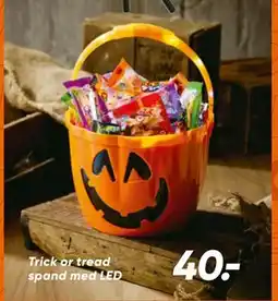 Bilka Trick or tread spand med LED, DKK 40 tilbud