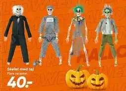 Bilka Skelet med tøj, DKK 40 tilbud