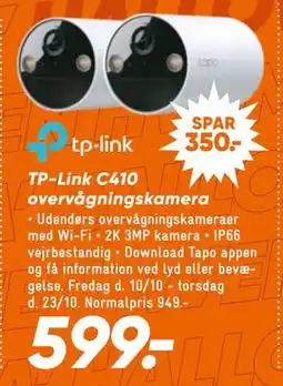 Bilka TP-Link C410 overvågningskamera, DKK 599 tilbud