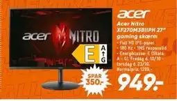 Bilka Acer Nitro XF270M3BIIPH 27” gaming skærm, DKK 949 tilbud