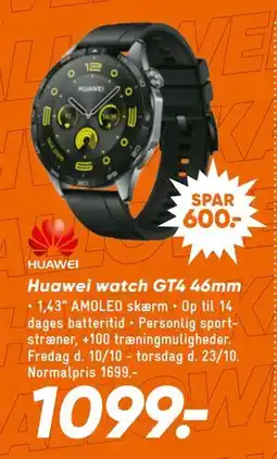 Bilka Huawei watch GT4 46mm, DKK 1099 tilbud