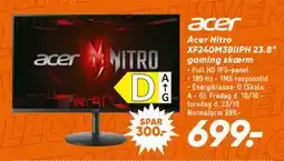 Bilka Acer Nitro XF240M3BIIPH 23.8” gaming skærm, DKK 699 tilbud