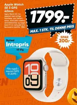 Bilka Apple Watch SE 3 GPS 40mm, DKK 1799 tilbud