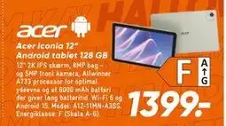 Bilka Acer Iconia 12” Android tablet 128 GB, DKK 1399 tilbud