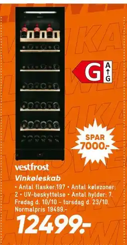 Bilka Vinkøleskab, DKK 12499 tilbud