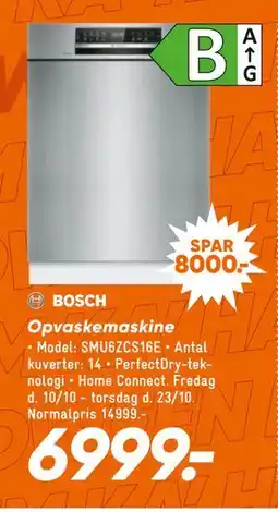 Bilka Opvaskemaskine, DKK 6999 tilbud