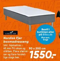 Bilka Nordisk Fjer boxmadrasseng, DKK 1550 tilbud