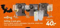Bilka Salling 4-pak glas, DKK 40 tilbud