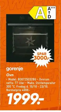 Bilka Ovn, DKK 1999 tilbud