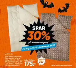 Bilka SPAR 30% på Maison sengetøj tilbud