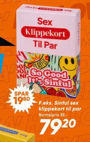 Bilka Sinful sex klippekort til par, DKK 79.2 tilbud